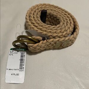 BNWT Polo Ralph Lauren Beige  Woven Belt -Large